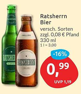 Ratsherrn Bier 330 ml