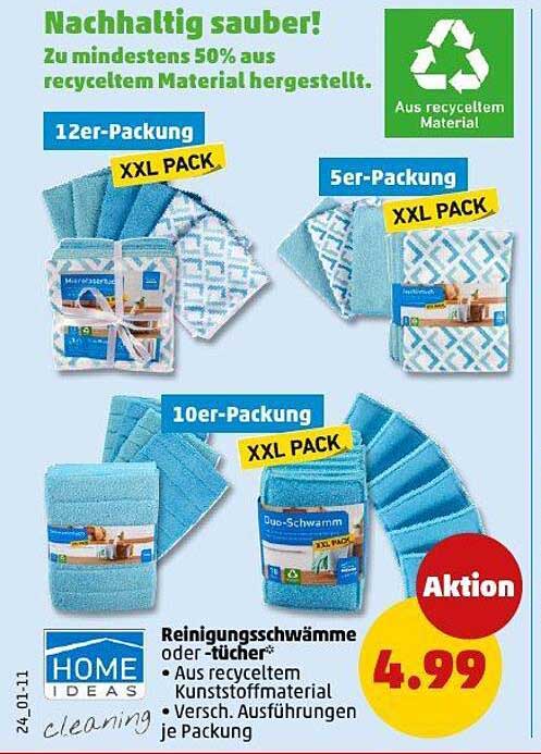 Reinigungsschwämme oder -tücher XXL PACK