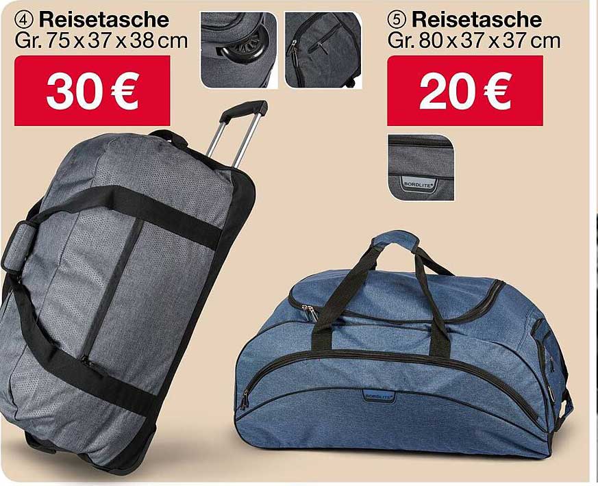 Reisetasche Gr. 80 x 37 x 37 cm für nur 20 €