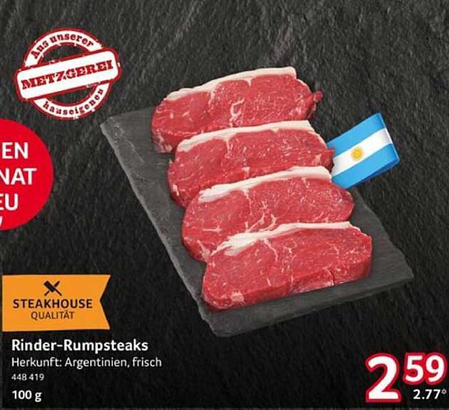 Rinder-Rumpsteaks - Steakhouse Qualität aus Argentinien