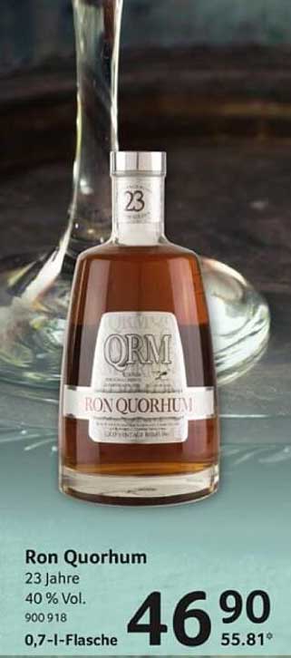 Ron Quorhum 23 Jahre - Exquisite Rumnote