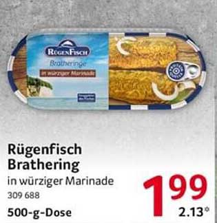 Rügenfisch Brathering in würziger Marinade 500-g-Dose