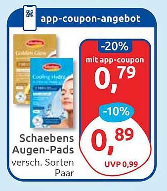 Schaebens Augen-Pads - verschiedene Sorten, Paar