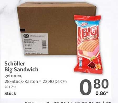 Schöller Big Sandwich - gefroren