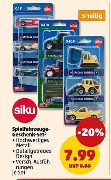 Siku Spielfahrzeuge-Geschenk-Set – 3-teilig