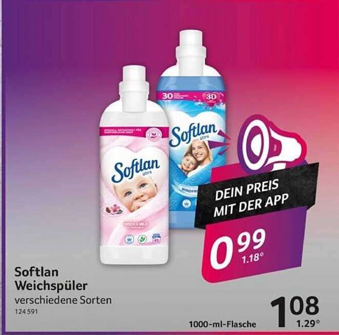Softlan Weichspüler verschiedene Sorten