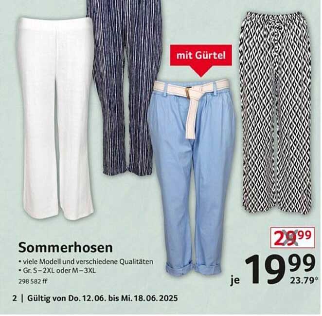 Sommerhosen - Vielseitigkeit für den Sommer