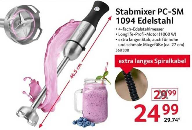Stabmixer PC-SM 1094 Edelstahl