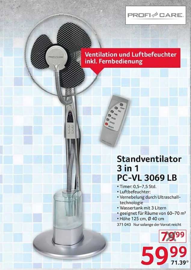 Standventilator 3 in 1 PC-VL 3069 LB inkl. Fernbedienung