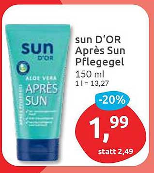 sun D’OR Après Sun Pflegegel 150 ml