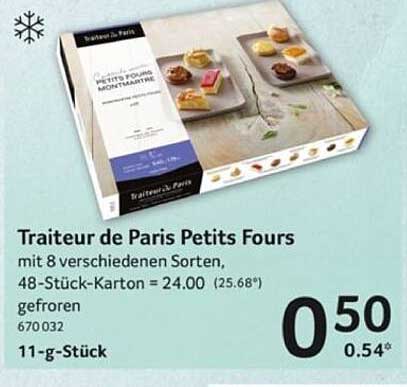 Traiteur de Paris Petits Fours mit 8 verschiedenen Sorten
