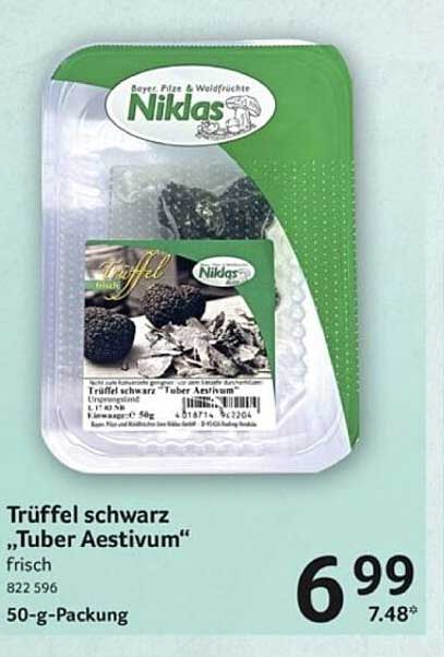 Trüffel schwarz „Tuber Aestivum“ frisch