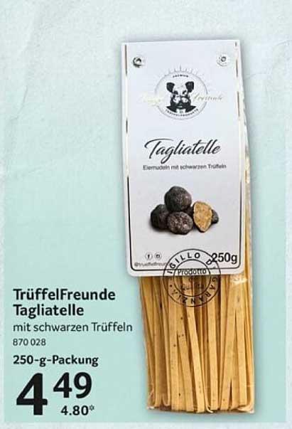 TrüffelFreunde Tagiatelle mit schwarzen Trüffeln 250 g