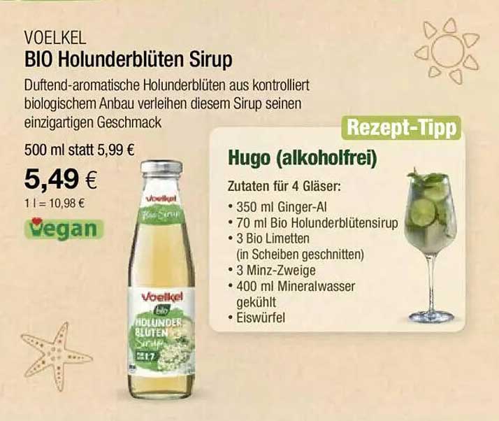 VOELKEL BIO Holunderblüten Sirup