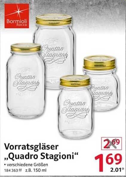 Vorratsgläser "Quattro Stagioni" in verschiedenen Größen