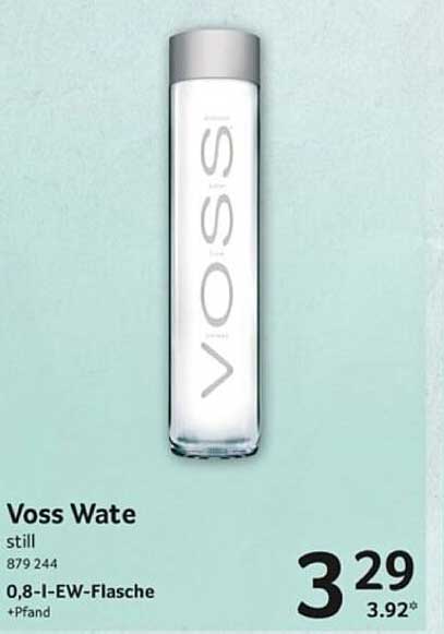 Voss Wasser still 0,8 l - Erfrischung aus Norwegen