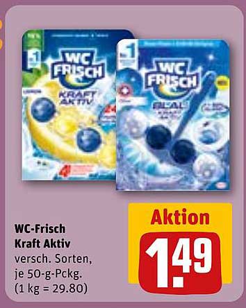 WC-Frisch Kraft Aktiv, verschiedene Sorten