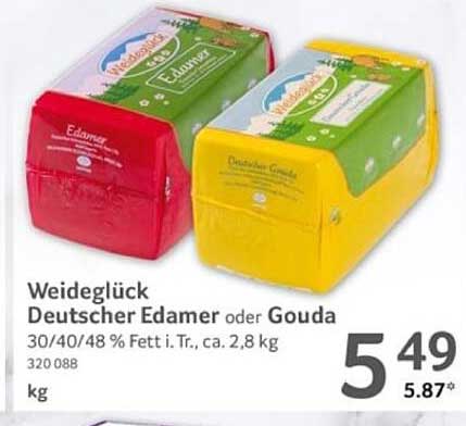 Weideglück Deutscher Edamer oder Gouda