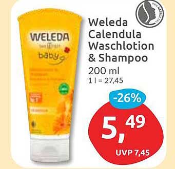 Weleda Calendula Waschlotion & Shampoo 200 ml