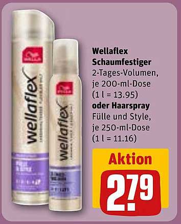 Wella Professionals Wellaflex Schaumpflege 2-Tages-Volumen oder Haarspray Fülle und Style