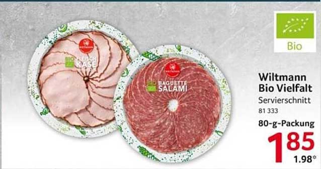 Wiltmann Bio Vielfalt Servierschnitt, 80-g-Packung