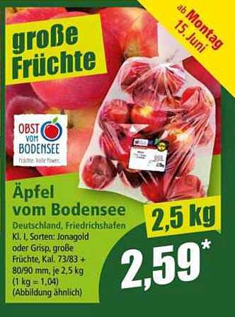Äpfel vom Bodensee