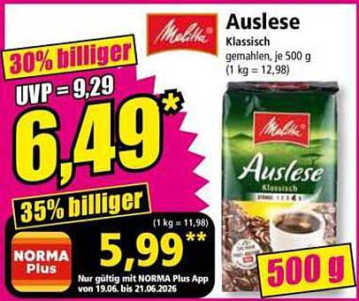 Ausslese Klassisch gemahlen, je 500 g