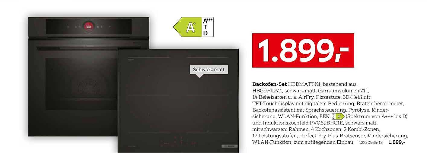 Backofen-Set HBDMATTK1