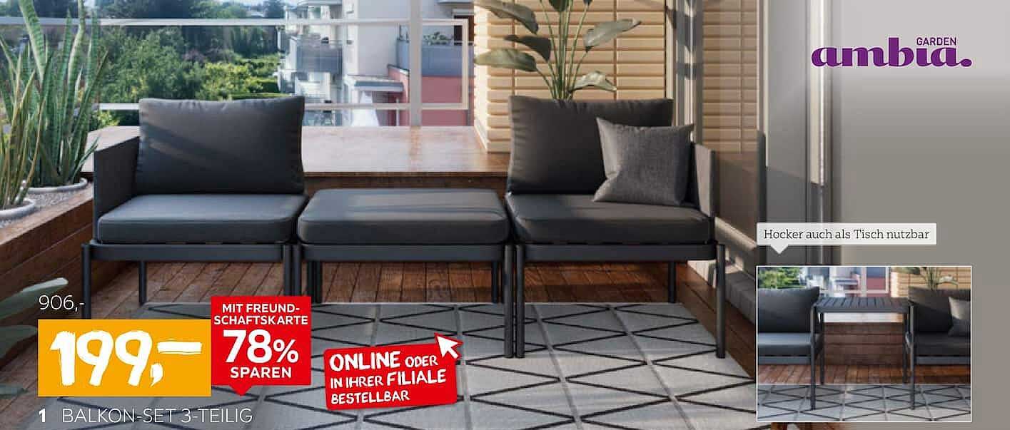 BALKON-SET 3-TEILIG