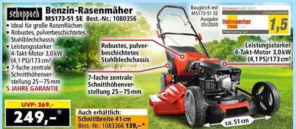Benzin-Rasenmäher MS173-51 SE Best.-Nr.: 1080356