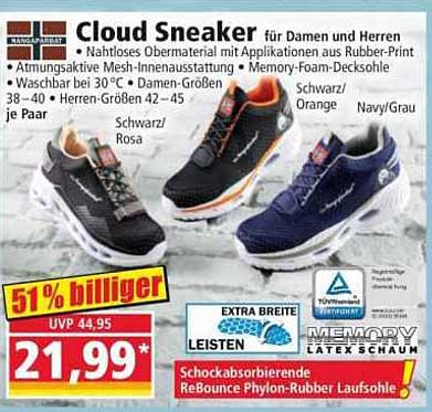 Cloud Sneaker für Damen und Herren