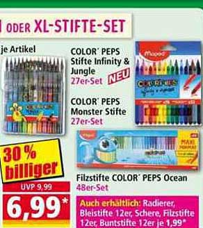 COLOR’ PEPS Stifte Infinity & Jungle 27er-Set