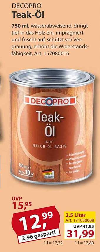 DECOPRO Teak-Öl