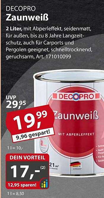 DECOPRO Zaunweiß