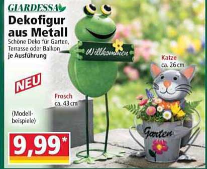 Dekofigur aus Metall