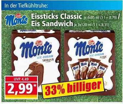 Eissticks Classic / Eis Sandwich