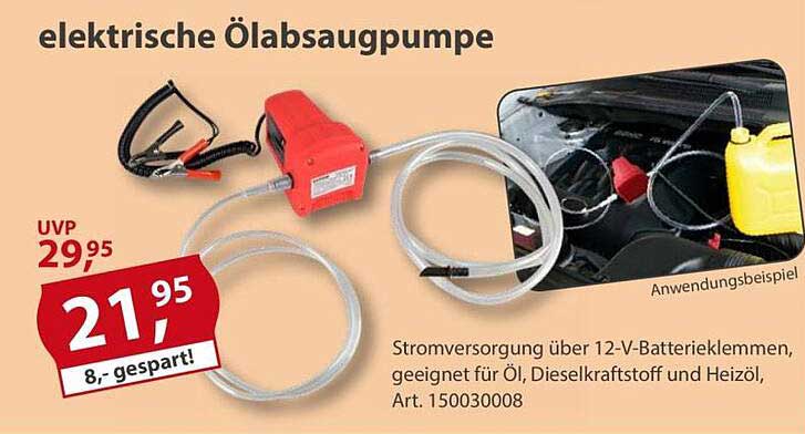 elektrische Ölabsaugpumpe