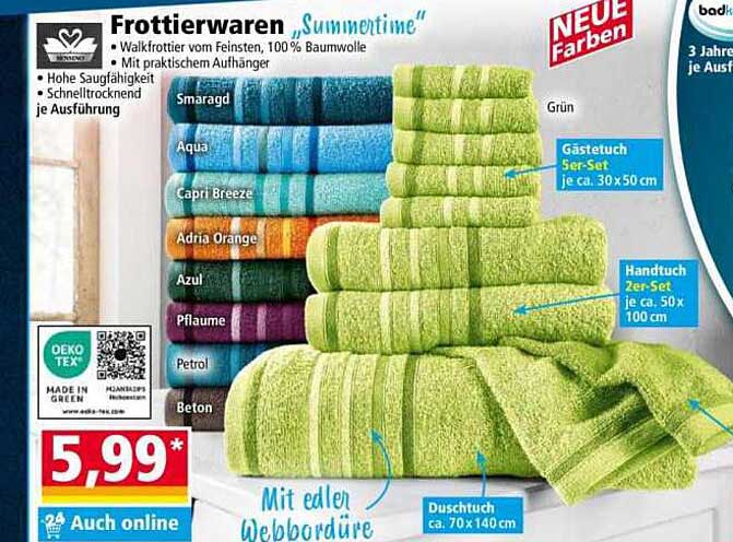 Frottierwaren „Summertime“