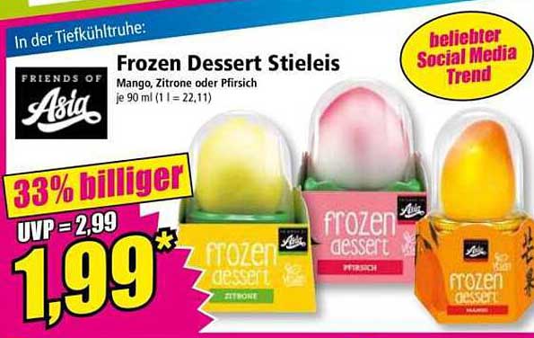 Frozen Dessert Stieleis