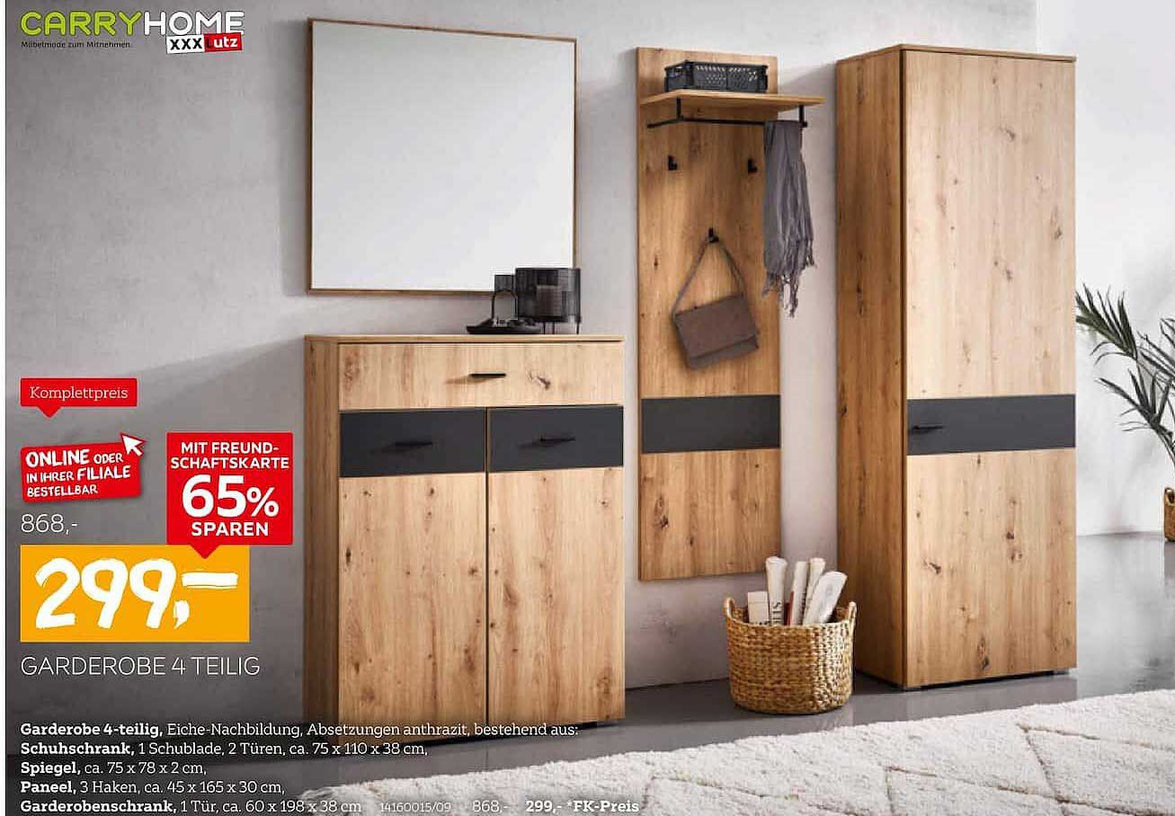 GARDEROBE 4 TEILIG