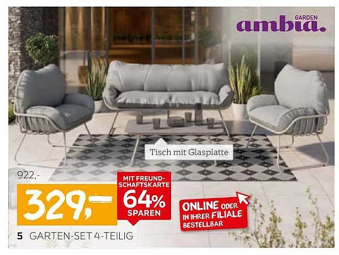 GARTEN-SET 4-TEILIG