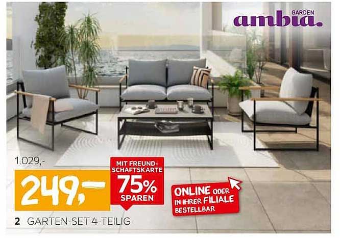 GARTEN-SET 4-TEILIG