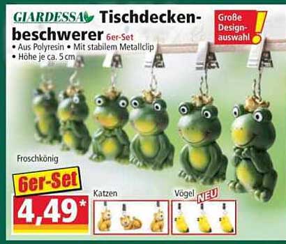 GIARDESSA Tischdecken-beschwerer 6er-Set