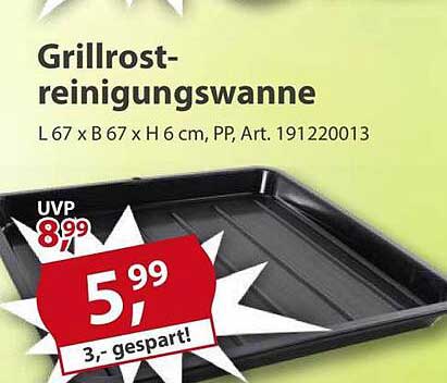 Grillrost-reinigungswanne
