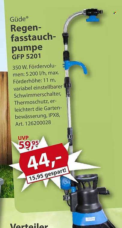 Güde Regenfasspumpe GFP 5201