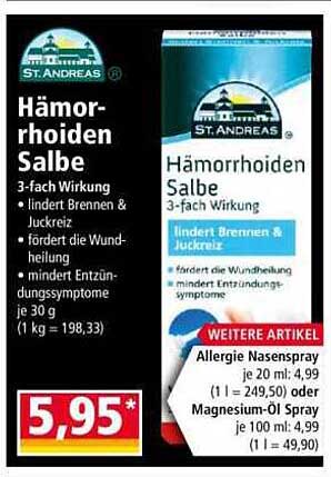Hämorrhoiden Salbe 3-fach Wirkung