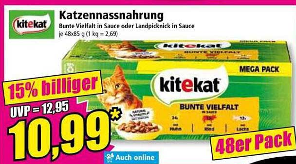 Katzennassnahrung Bunte Vielfalt in Sauce oder Landpicken in Sauce