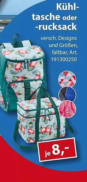 Kühltasche oder -rucksack