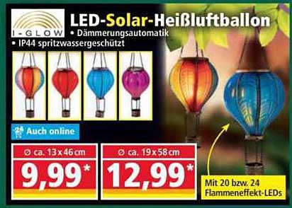 LED-Solar-Heißluftballon
