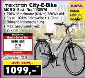 maxtron City-E-Bike MC 5X Best.-Nr.: 113675